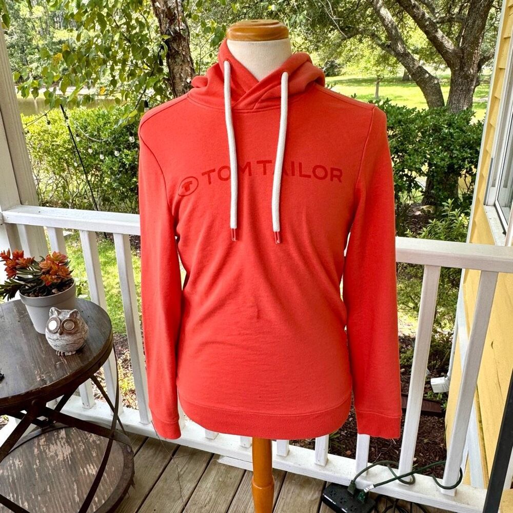 Tom Tailor Mikina Light Orange Hoodie. Medium.